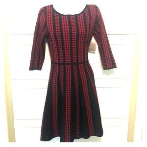 NWT Red and black sweater dress